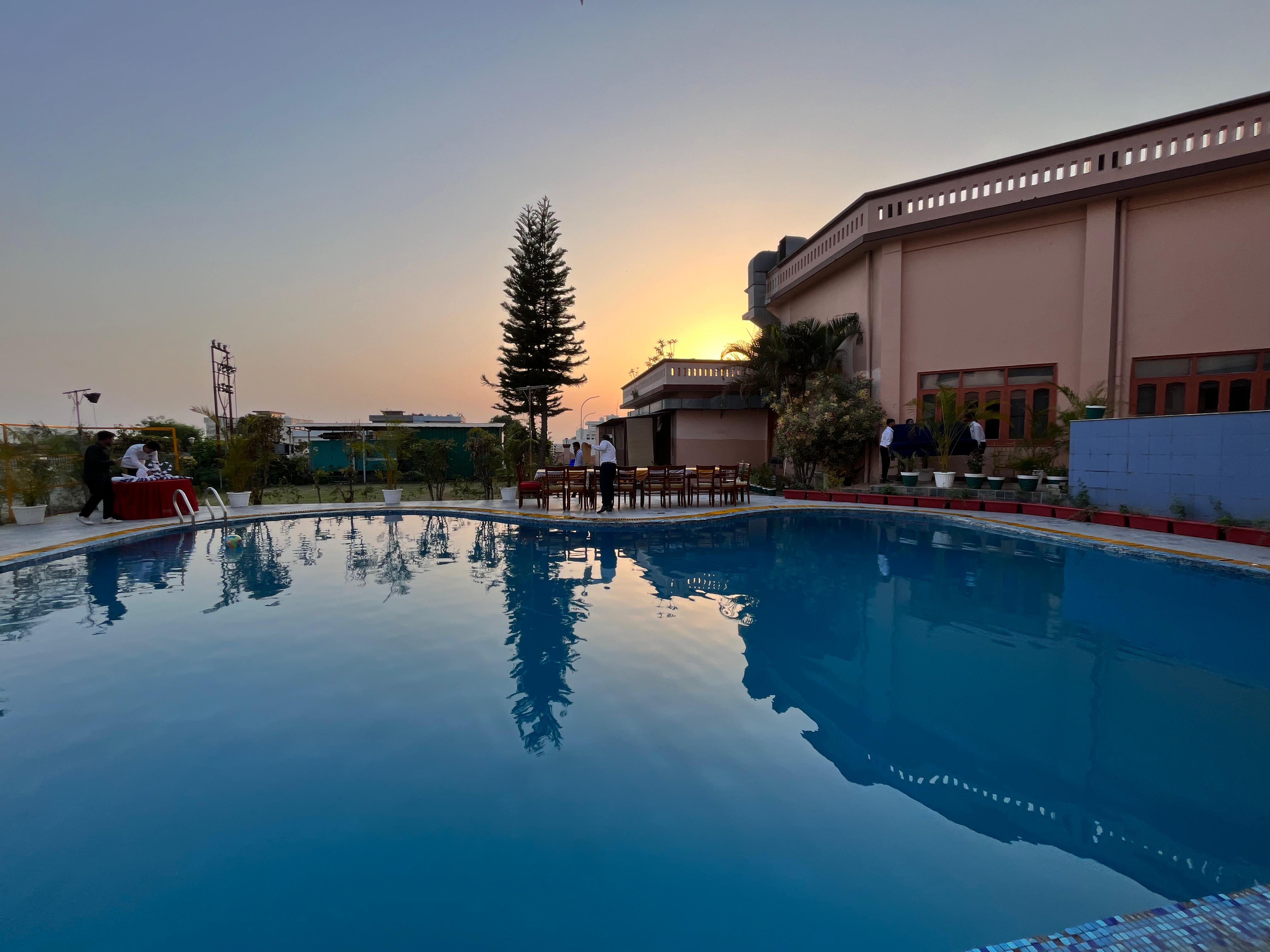 hotel with swimming pool